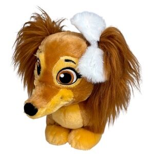 Build A Bear Paw Patrol Liberty Dog With White Hair Bow & Pink Collar  14” BAB